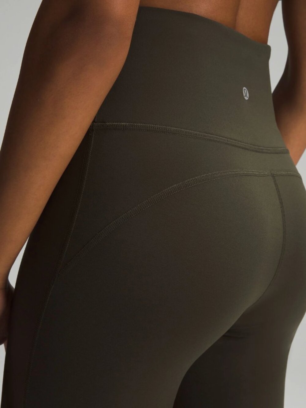 Lululemon Groove Super High-Rise Flared Pant, compression, olive, size 6. - Picture 5 of 5